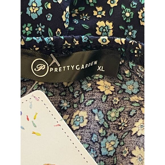 NWT PRETTYGARDEN Floral V Neck Spaghetti Strap Button Down X-Large - Picture 10 of 12